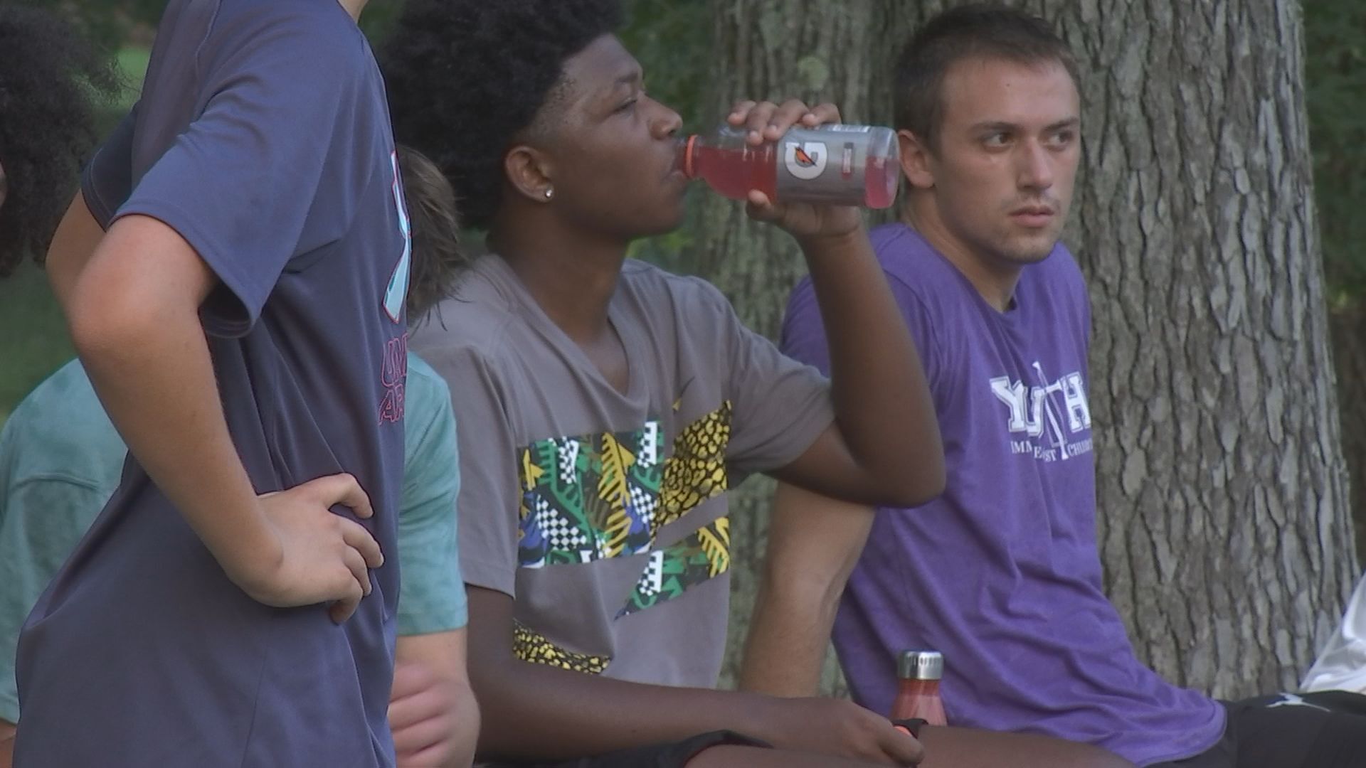 drinking gatorade